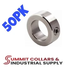 3/4” Bore (50 PCS) Stainless Steel Shaft Collars Set Screw Style FREE SHIP