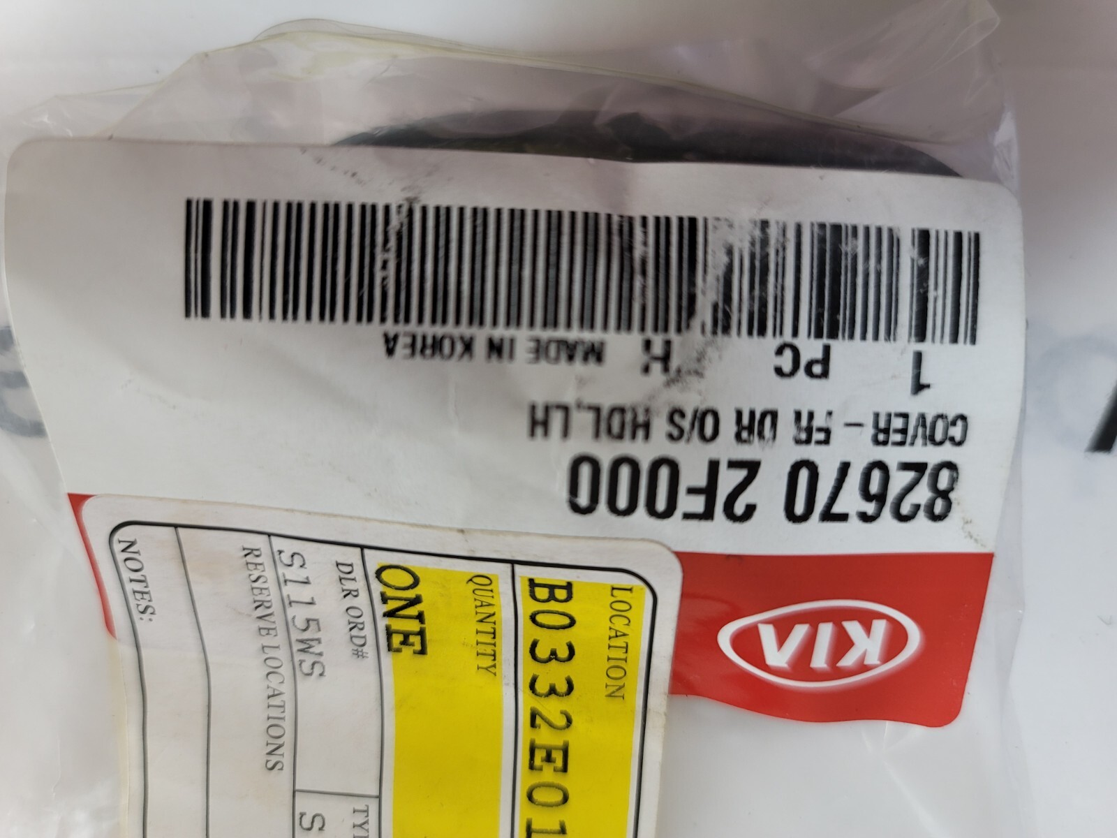 KIA OEM Part 82670 2F000 Cover Front Door O/S Handle LH eBay