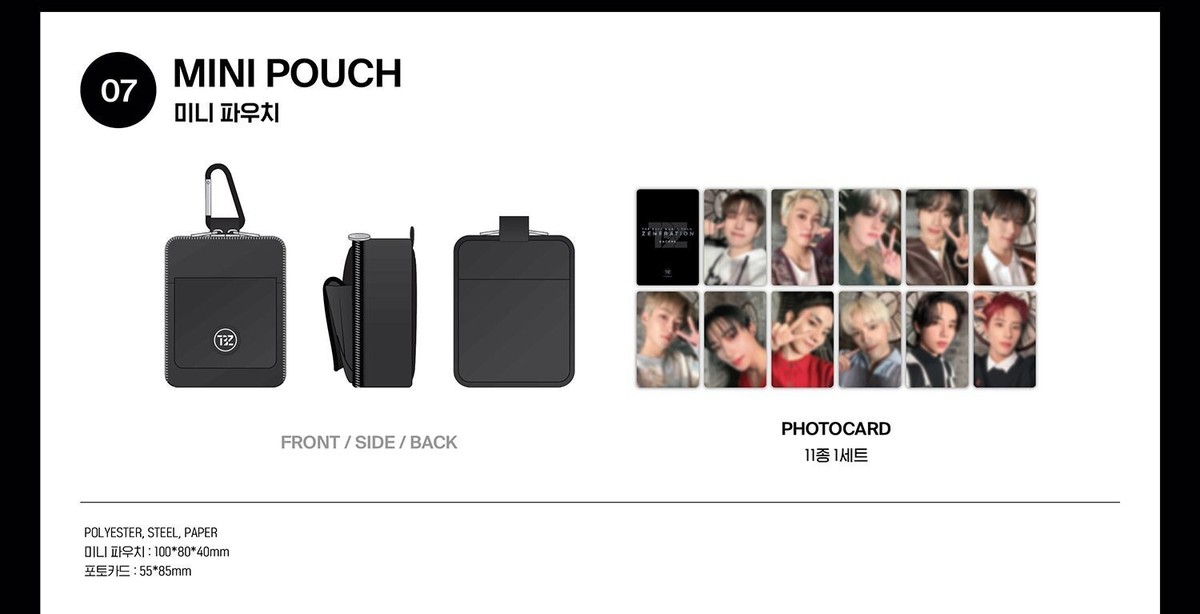 THE BOYZ WORLD TOUR : ZENERATION ENCORE MD MINI POUCH + PHOTOCARD