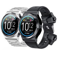 2 In 1 Smart Watch Men Women Smart Music Watch Earbuds For Android IOS