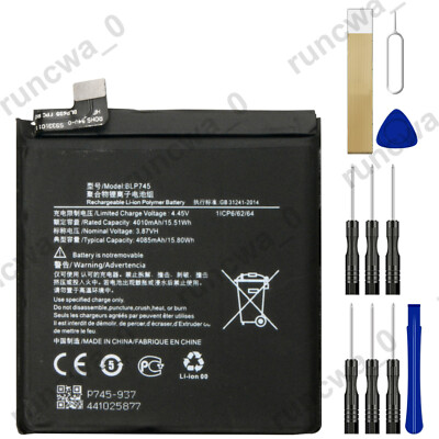 Replacement BLP745 Li-ion Battery For OnePlus 7T Pro HD1913 HD1910 HD1925 4.45v