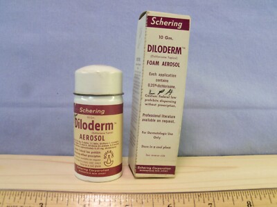 Vintage 1960s SCHERING DILODERM Skin Spray bottles 586