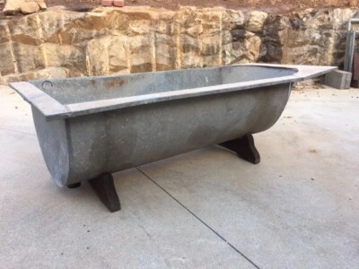 Galvanised Bath Tub With Jarrah Stand Other Home Garden
