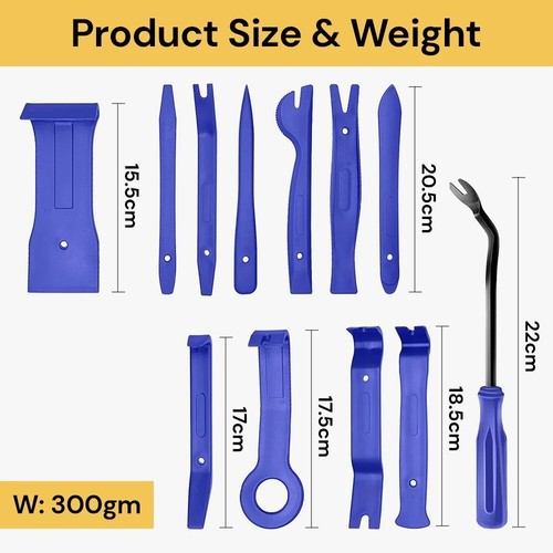 12x Car Trim Removal Tool Kit Set Door Panel Auto Dashboard Interior Plastic AU - Picture 13 of 13