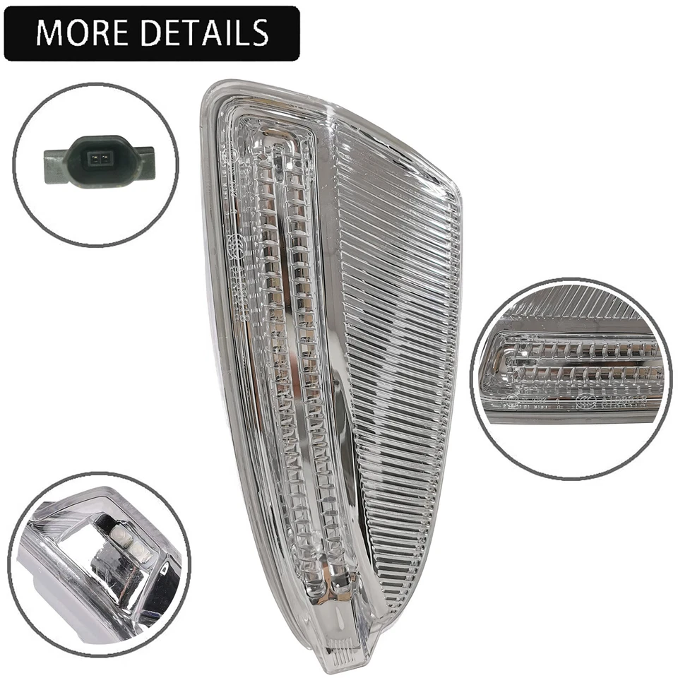 Pair Door Mirror Turn Signal Light For Mercedes Benz W164 ML350 ML450 ML500 - Imagem 3 de 4