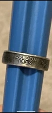 Oregon State Quarter Coin Ring Size 8
