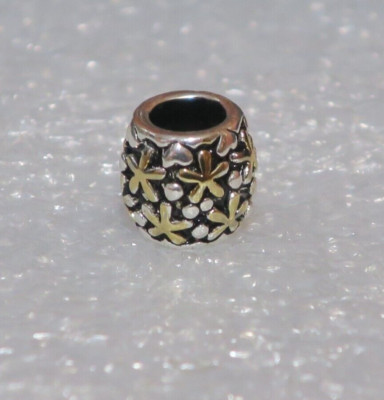 NEW DaVinci Beads & Charms Interchangeable Jewelry - 2 Tone Daisy Spacer DB106-4
