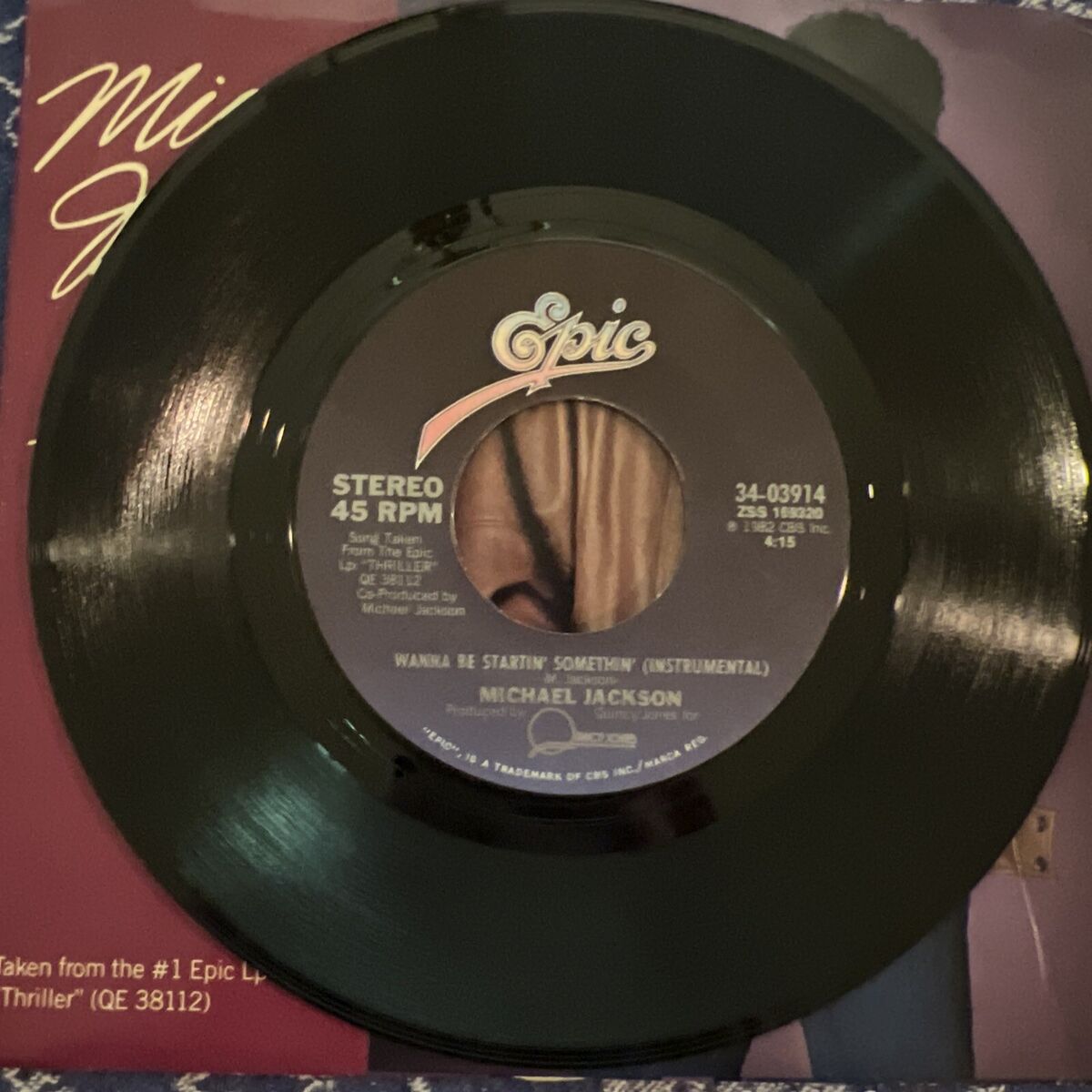 MICHAEL JACKSON - WANNA BE STARTIN' SOMETHIN' - PROMO EPIC