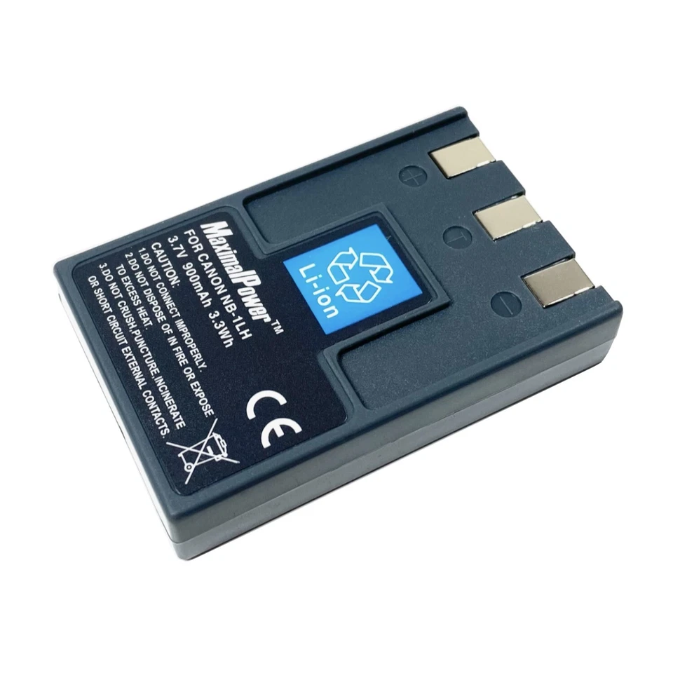 Batería de reemplazo para Canon NB-1L NB-1LH PowerShot Digital ELPH S200 S230 S300 Foto 2 de 4