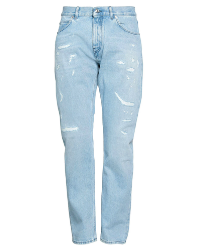 $ 795 VERSACE Herren Distressed Baumwolle Jeans Medusa Logo | verblasst hellblau | 34 - Bild 22 von 24
