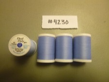 Coats  Clark Dual Duty XP All Purpose Thread 250 yard 4 Blu Bonnet Spools 4230
