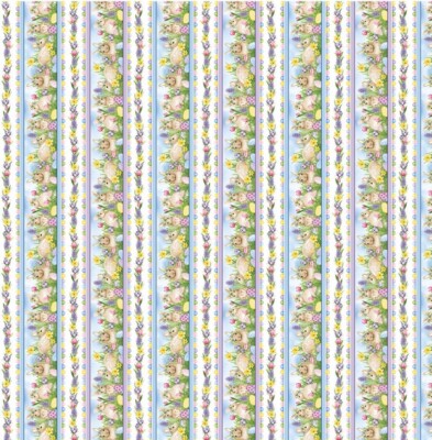 Fat Quarter Henry Glas Hoppy Jagd Osterei Streifen 100% Baumwollstoff