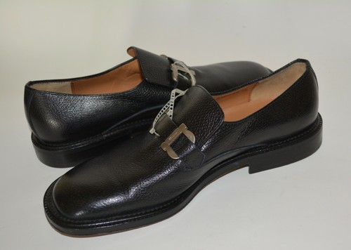 NEW FERRAGAMO MENS LEATHER LOAFERS SHOES US 6.5 EU 39.5 - Bild 7 von 11