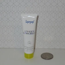 NEW Supergoop! Mineral Unseen Sunscreen SPF40 Travel Size 0.34oz 10 ml