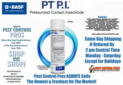 14 oz PT P.I. Pressurized Contact Insecticide PI Insect Control Roach Spider etc