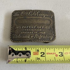 Vintage The Coca Cola Company Trade Mark January 31 1886 Belt Buckle