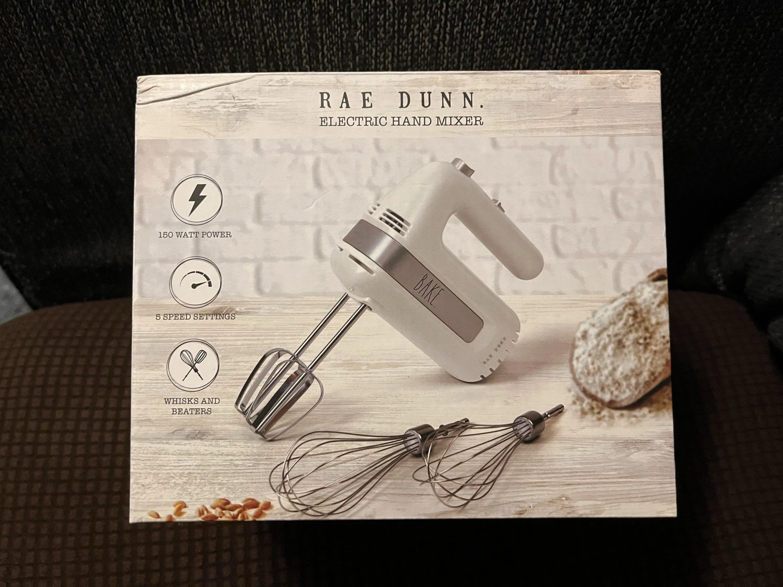 Rae Dunn-Electric-Hand Mixer 150 Watt Power in White Brand New FREE SHIPPING
Opens in a new window o