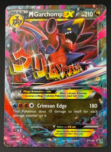 Pokemon TCG: M Garchomp EX - XY168 Black Star Promo Full Art [LP / LP+]