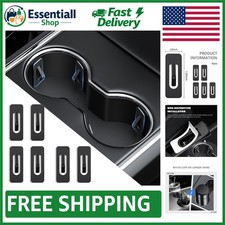 Durable Polycarbonate Cup Holder Inserts - 6pcs - Prevent Spills Rattles