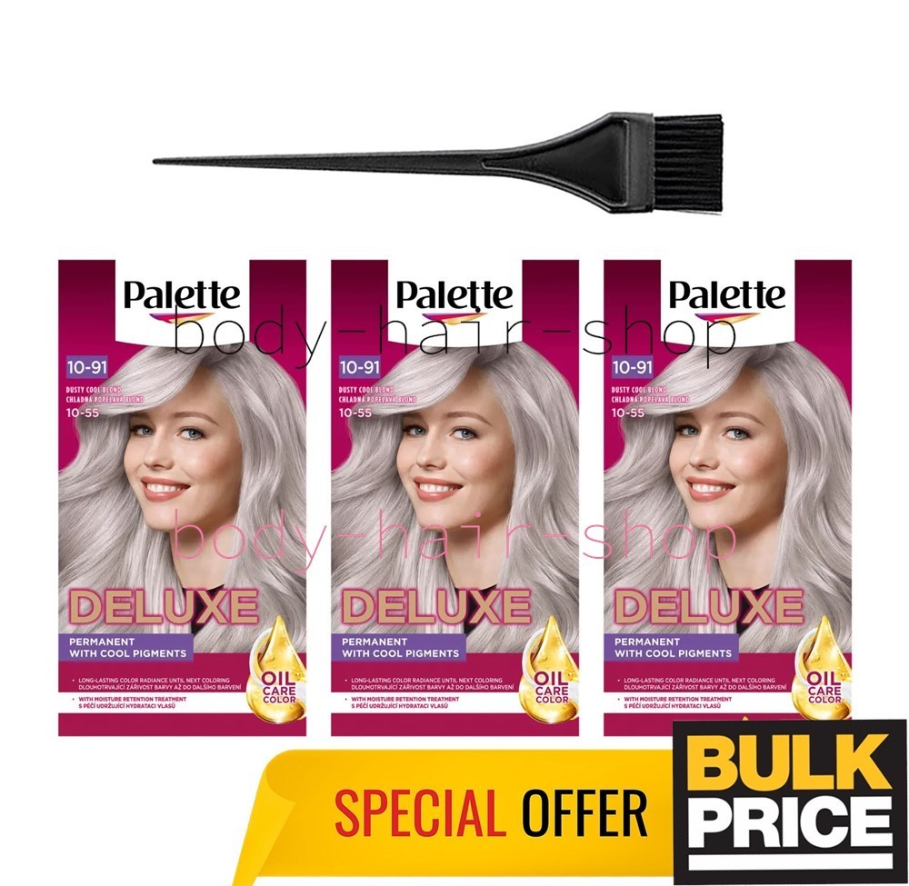 Paleta Deluxe 10-91 Dusty Cool Color de Cabello Rubio Crema Salón Inspirado...