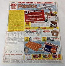 1955 Popsicle ad page ~ PINKY LEE