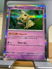 Carta Pokémon Mimikyu Holo Rara 037/091 Destino Paldeo