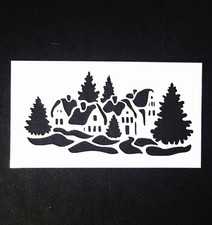 Christmas Town Reusable Stencil
