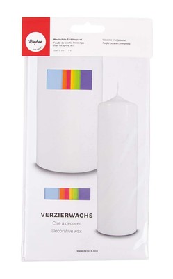 RAYHER 31494000 Wax Foil Spring Set 20 x 6.5 cm 6 Assorted Colours Pack of 6 Tro