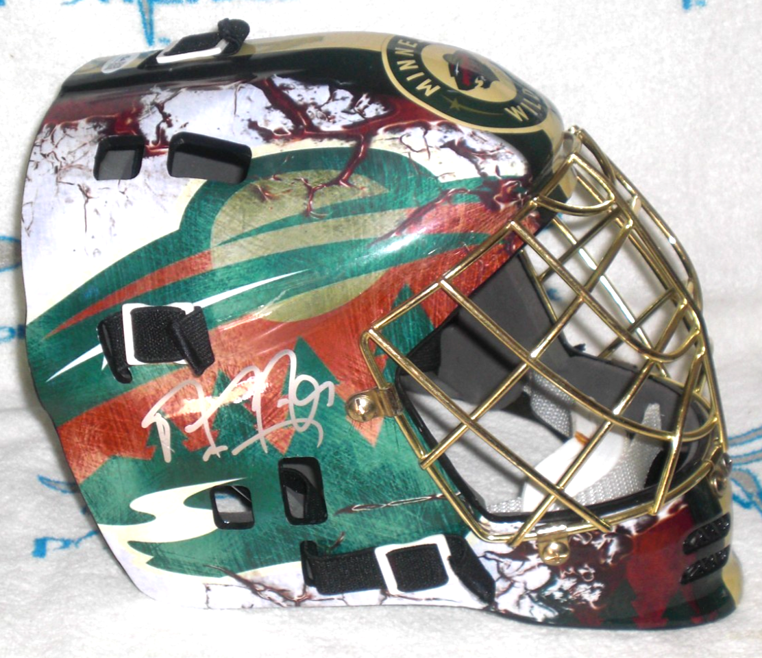 MARC-ANDRE FLEURY SIGNED MINNESOTA WILD F/Sz GOALIE MASK - J.S.A