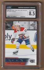 2021-22 Upper Deck NHL Star Rookies COLE CAUFIELD CGC 8.5