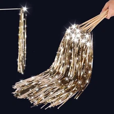 100 pcs Wedding Wands Light up with LED Tinsel Wedding Streamers for Wedding ...