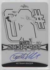 2015 Leaf Metal Draft Top Picks Printing Plate Black 1/1 Richie Martin Auto 0s3