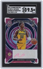Bennedict Mathurin Pacers Signed 2022-23 Panini #11/25 SGC 9.5/10 Rookie Card