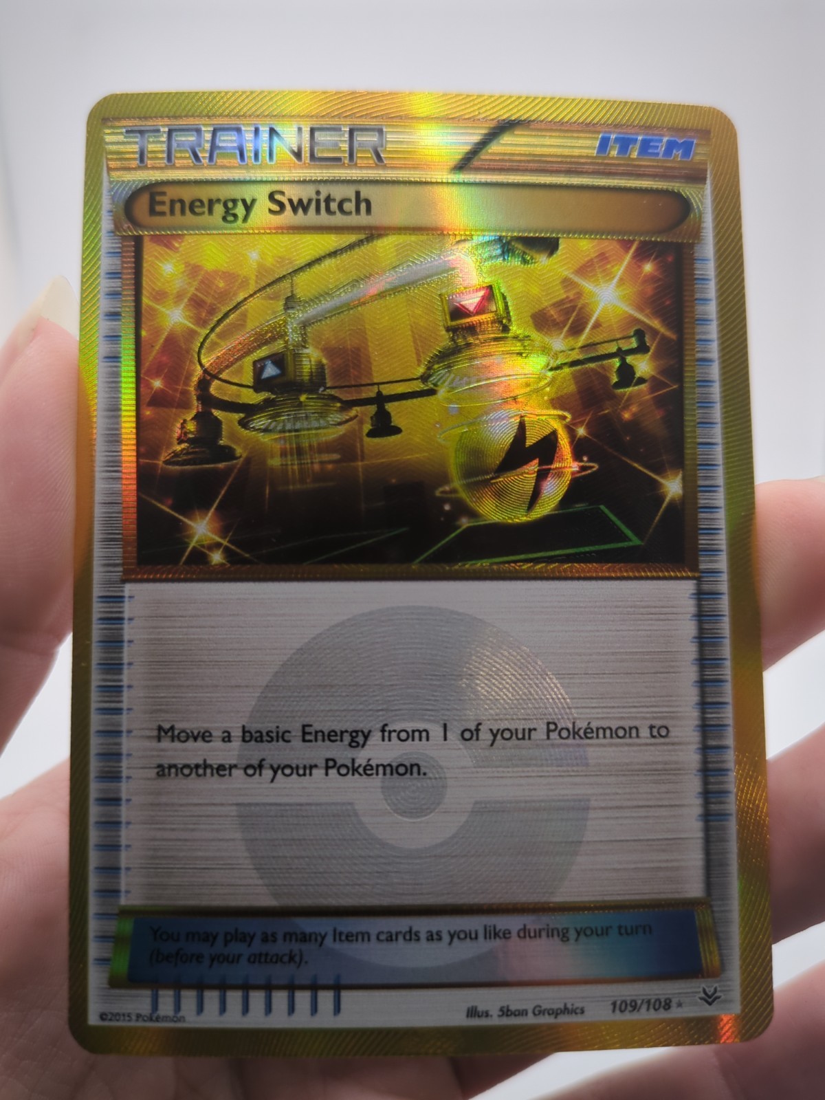 Energy Switch 109/108 Pokemon Roaring Skies XY Secret Rare Card 109/108