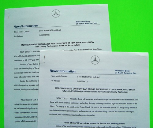 Mercedes Benz 1997 kit de prensa folleto 30 fotos y diapositivas + catálogo 60 pg + CD wow - Imagen 11 de 22