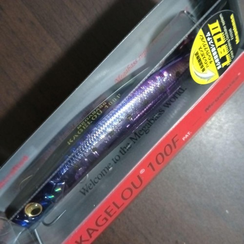 Megabass Kagerou 100F Floating Lure Set 12g 100mm Stain Iwashi, Neon Iwashi - Picture 3 of 6