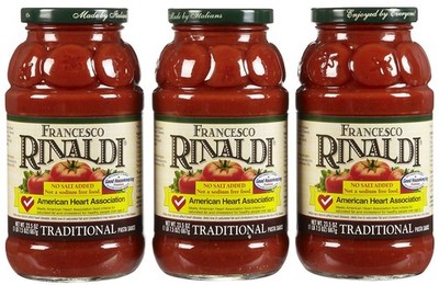 No Salt Added Traditional Pasta Sauce, 1.46 lb (Pack of 3) - Healthy Choice