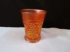 Vintage Northwood Marigold Carnival Glass Grape Arbor Tumbler INV4