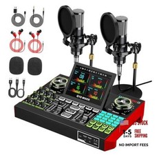 G10 Dual Microphone Podcast Equipment Bundle with Live G10 + Dual mic(P15)