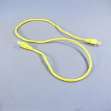 Leviton 5G460-3Y Yellow Cat5e 3ft Ethernet Cable Data Patch Cord Network Booted
