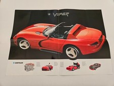 DODGE VIPER RT/10 FOLD OUT SALES BROCHURE 1996-2002