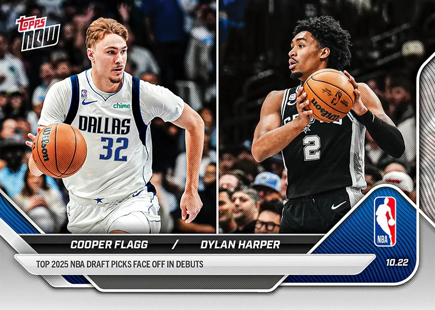 Cooper Flagg/Dylan Harper RC Debuts - 2025-26 NBA Topps NOW - Card