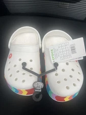 Crocs Crocband CHEVRON Beaded Clog Kids j3 Brand New