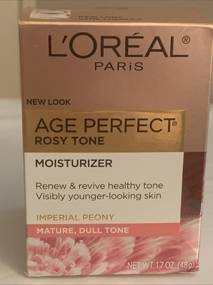 1.7ozL Oréal Paris Age Perfect-Rosy Tone-Moisturizer-Renew Revive-Imperial Peony