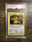 1999 POKEMON FOSSIL #4 DRAGONITE-HOLO PSA 6