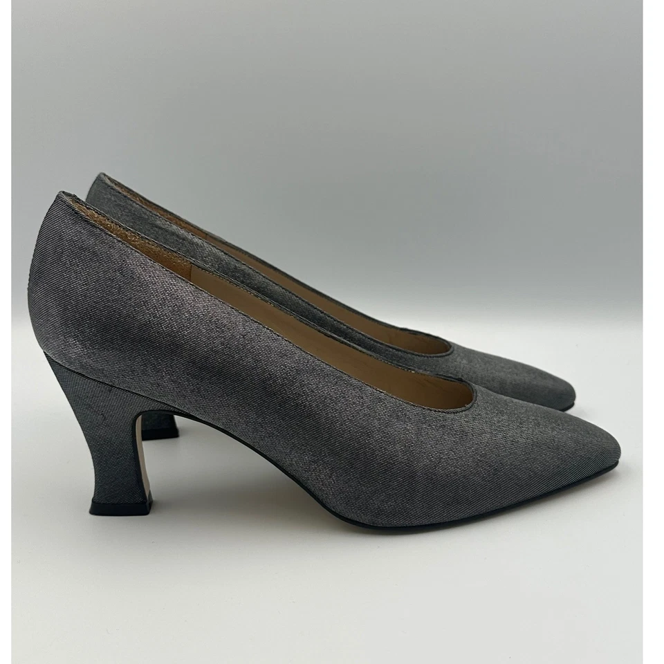 Bandolino Metallic Gray Pointy 3" Pumps Womens Size 8M - Image 2 of 4