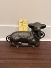 Vintage Griswold 2 Pcs Cast Iron Lamb Cake Mold # 866  With Original Tag