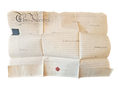 Regency Indenture Pergament Dokument: 1825 Tatchell & Worner Witcombe Somerset