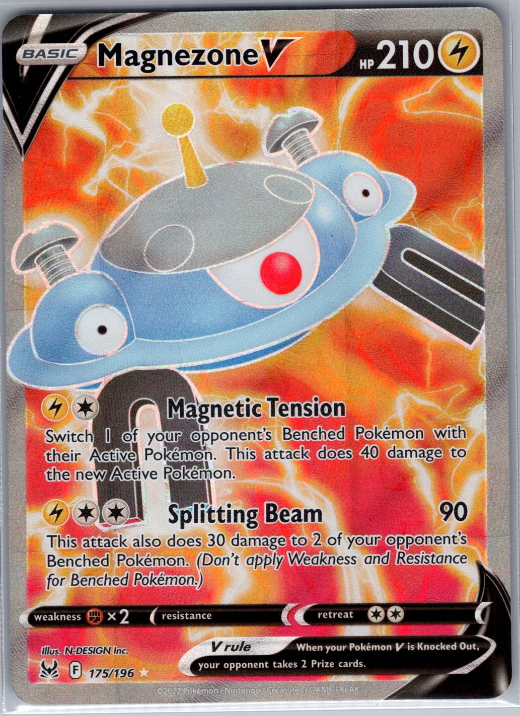 Magnezone V 175/196 SWSH11: Lost Origin - Pokemon Card - NM
