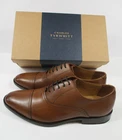 -NIB Charles Tyrwhitt Dark Tan Leather Oxford Shoe Men's Dress Shoes Sz 10